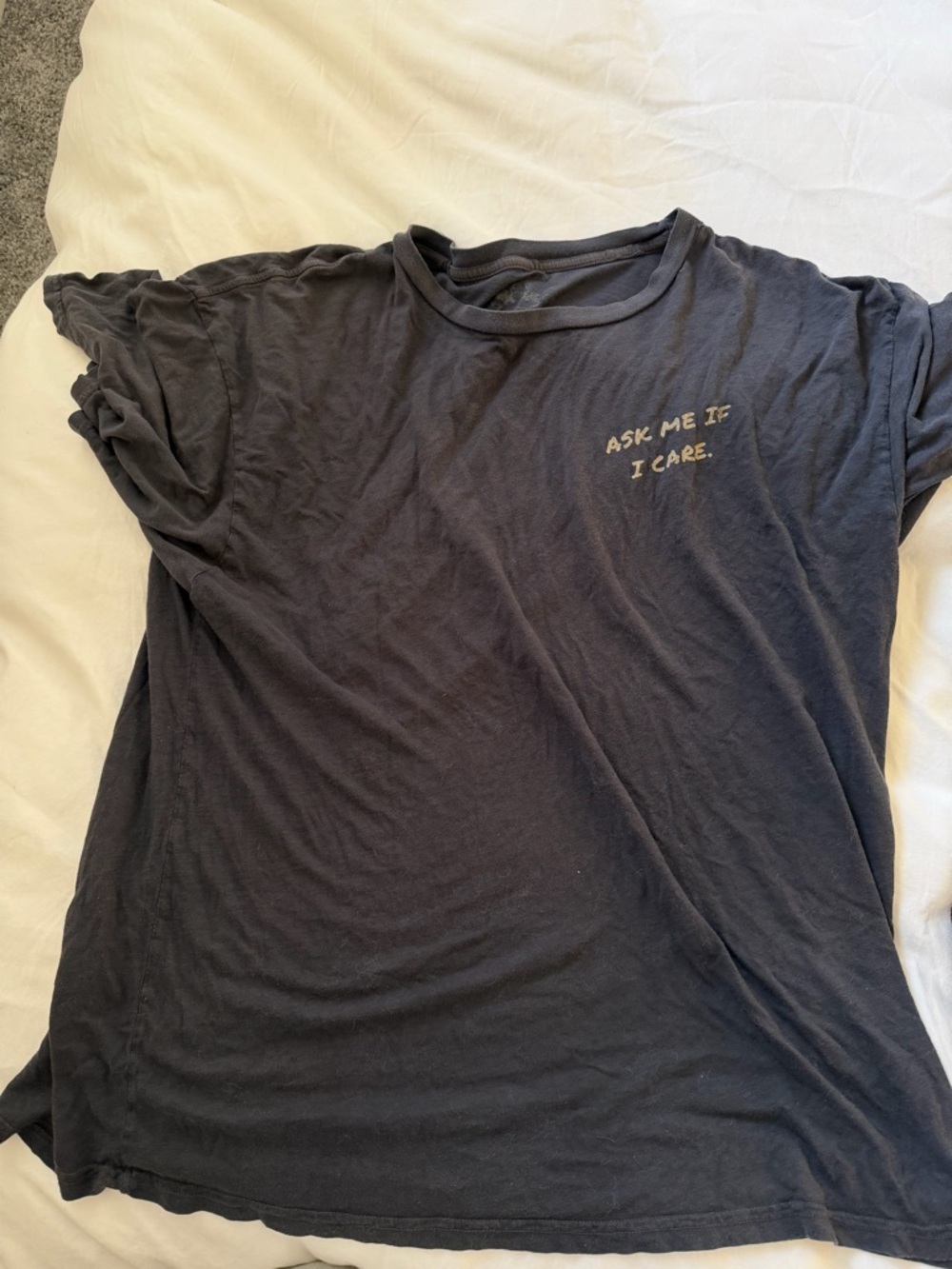Boys Lie Black Short Sleeve Tee with Beige Script